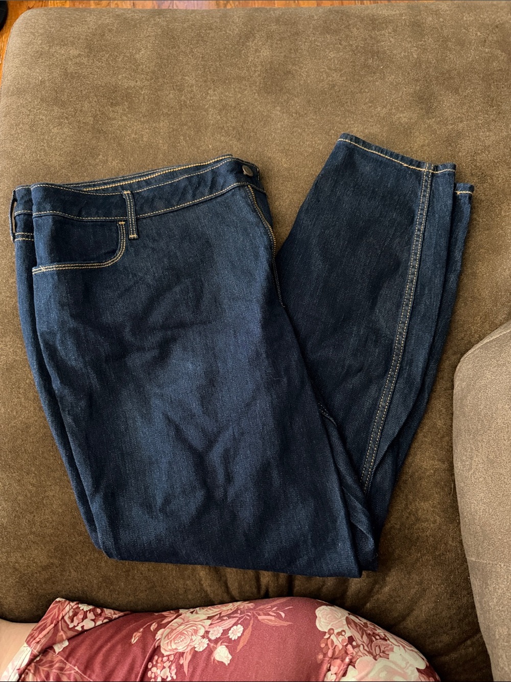 Women's Dark Blue Denim Jeans Old Navy